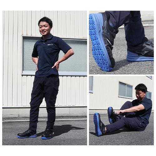 安全靴 ミズノ 4E 幅広 MIZUNO オールマイティ幅広モデル ALMIGHTY LS2 22L WIDE F1GA2105 新作 新商品 2021年 メンズ レディース マジックテープ JSAA規格 プロテクティブスニーカー スニーカー メッシュ お_9