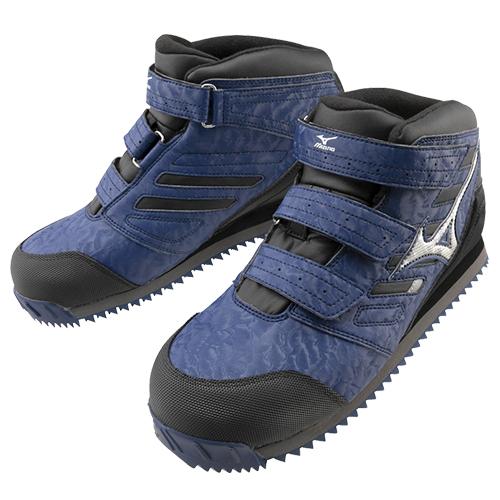 安全靴 ハイカット ミズノ MIZUNO オールマイティ 雪上防水シューズ メンズ ALMIGHTY WT F1GA180414 マジックテープ ミッドカット JSAA規格 2023年 新作 限定 防水 寒冷 寒冷地仕様 耐滑 軽量 雪上 雪上対応 人工皮_9