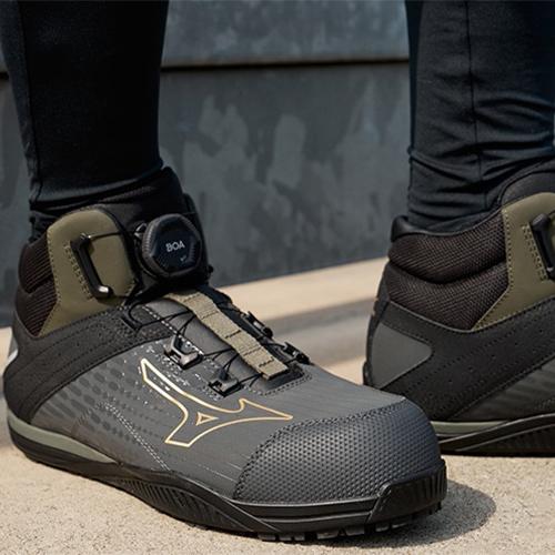 安全靴 ハイカット ミズノ MIZUNO オールマイティTD2 81H BOA オール