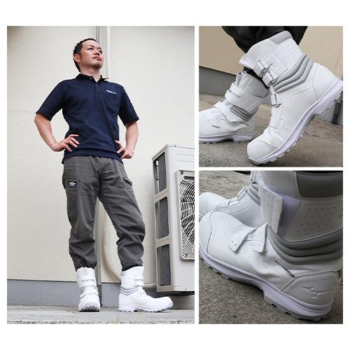 安全靴 ブーツ ミズノ MIZUNO オールマイティBA 29H ALMIGHTY BA 29H F1GA251709、F1GA251701 マジックテープ JSAA規格 プロテクティブスニーカー_12