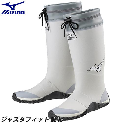 長靴 ミズノ MIZUNO ジャスタフィット NL 1c レインブーツ ロングタイプ 軽作業 農業 林業 園芸 釣り ワークブーツ メンズ ワークシューズ レインシューズ F1GG2500 先芯なし 23~28cm