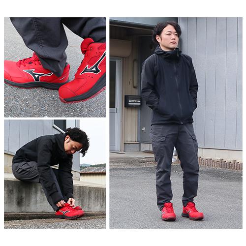 安全靴 ミズノ MIZUNO オールマイティ ALMIGHTY LS3 11L 2026年 新作 紐靴 JSAA規格 スニーカー メンズ レディース 新商品 軽量 クッション性 耐滑 滑りにくい 疲れにくい おしゃれ 樹脂先芯 建築 建設 倉庫業 運送業_10