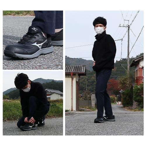 安全靴 ミズノ MIZUNO オールマイティ ALMIGHTY LS3 11L 2026年 新作 紐靴 JSAA規格 スニーカー メンズ レディース 新商品 軽量 クッション性 耐滑 滑りにくい 疲れにくい おしゃれ 樹脂先芯 建築 建設 倉庫業 運送業_8