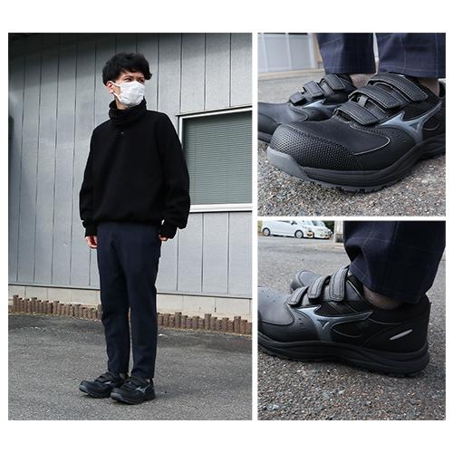安全靴 ミズノ MIZUNO オールマイティ ALMIGHTY LS3 22L 新作 2026年 新商品 メンズ レディース ベルト マジックテープ JSAA規格 スニーカー 軽量 軽い 耐滑 樹脂先芯 滑りにくい 疲れにくい おしゃれ 人気 建築 建設