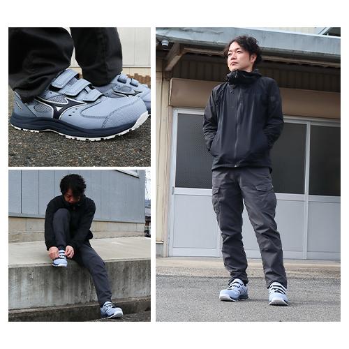 安全靴 ミズノ MIZUNO オールマイティ ALMIGHTY LS3 22L 新作 2026年 新商品 メンズ レディース ベルト マジックテープ JSAA規格 スニーカー 軽量 軽い 耐滑 樹脂先芯 滑りにくい 疲れにくい おしゃれ 人気 建築 建設