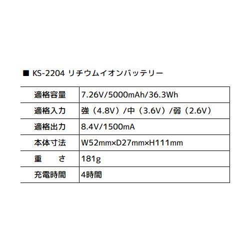 ペルチェベスト 冷却作業着 クロダルマ AIR SENSOR ice ベスト・デバイスフルセット 2025年モデル KS-2300 作業着 作業服 春夏