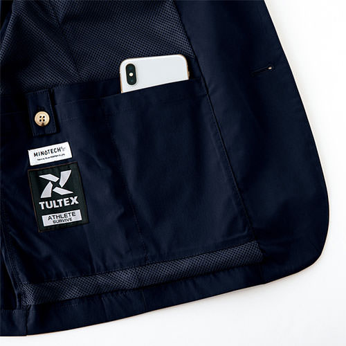 作業服 ブルゾン AITOZ アイトス TULTEX アクティブワークスーツ メンズジャケット AZ-160 作業着 スーツ ストレッチ 撥水 洗濯機可 オフィス 現場_2