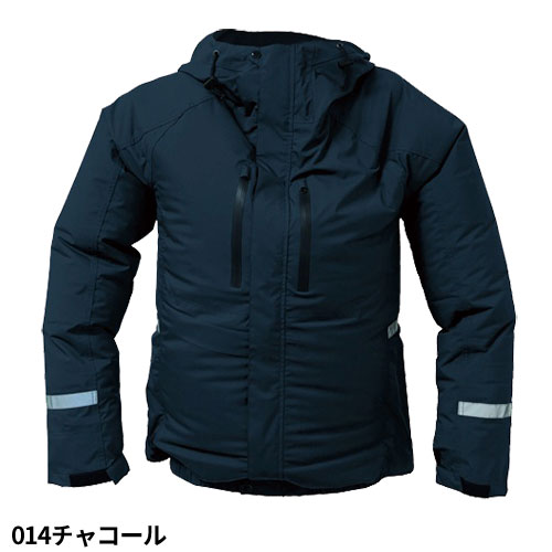 EFウェア AITOZ アイトス 空調服(R)レインジャケット（ファン無し） 2025年モデル 男女兼用 AZ-9029 作業着 作業服 春夏 防水 雨天 電動ファン対応 扇風機 酷暑 猛暑 熱中症対策 涼しい_4