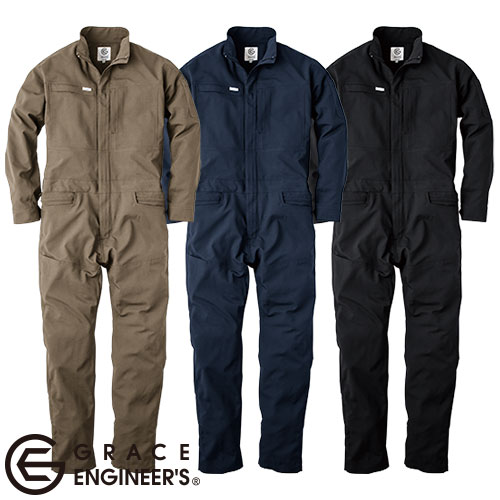 作業服 つなぎ エスケープロダクト  グリッドエアー長袖ツナギ GE-677 作業着 春夏 円管服 オールインワン ジャンプスーツ カバーオール コンビネゾン カッコいい おしゃれ カジュアル アウトドア キャンプ 釣り ガーデニング タウンユース 人気