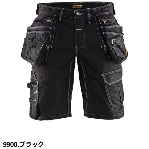 作業服 ハーフパンツ ブラックラダー BLAK LADER CRAFTSMAN SHORTS ストレッチショートデニムカーゴパンツ 1992-1141 作業着 春夏