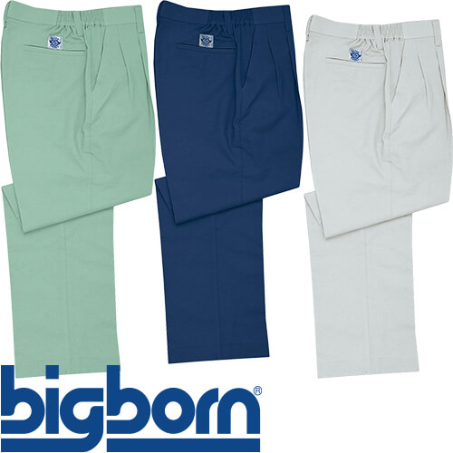 作業服 パンツ スラックス ビッグボーン シャーリングツータックパンツ 5582 作業着 春夏の通販は