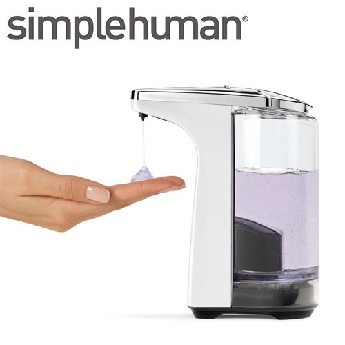 ディスペンサー ボトル simplehuman シンプルヒューマン 【代引き不可商品】センサーポンプ ホワイト 148 バス用品