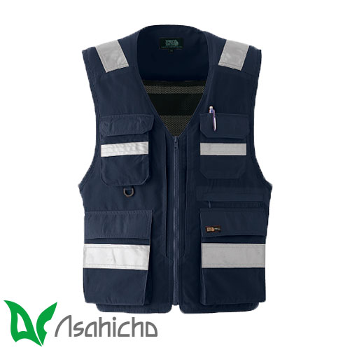 安全ベスト 高視認 Asahicho 旭蝶繊維 ウォーキングベスト 70002 反射材の通販は 5,463円