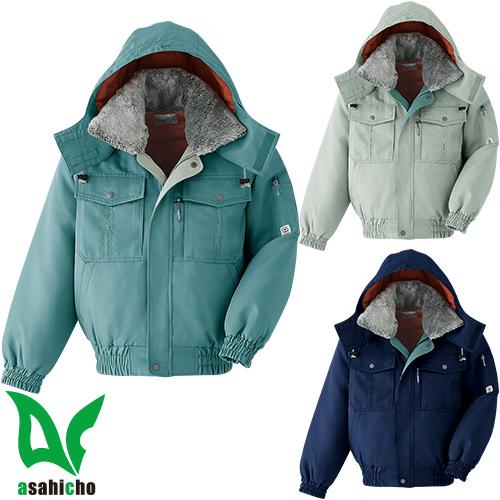 防寒ジャンパー Asahicho 旭蝶繊維 ブルゾン(裾シャーリング) E69500 作業着 防寒 作業服