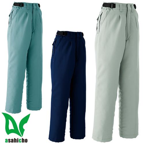 防寒パンツ Asahicho 旭蝶繊維 パンツ(ワンタック脇シャーリング) E69700 作業着 防寒 作業服防寒パンツ 作業着 作業服 防寒 防寒着 パンツ 防寒ズボン 暖かいズボン ズボン メンズ 冬用 冬 アウトドア ワークパンツ ゆったり 外