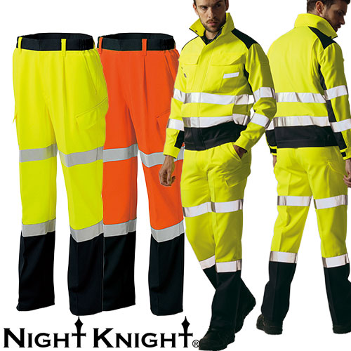 作業服 カーゴパンツ 高視認 タカヤ商事 TAKAYA Night Knight 高視認性安全カーゴパンツ TU-NP21 安全服 反射材付 作業着