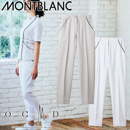 パンツ 白衣ズボン レディース 女性用 住商モンブラン パンツ[裾フリー](女性用) OM702F-10、OM702F-01 医療 制服 ユニフォーム 医者 医師 看護師 ナース 病院 おしゃれ かわいい 可愛い 履きやすいの通販は