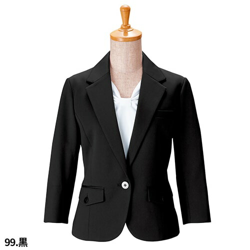 ジャケット 制服 ユニフォーム スーツ ボンユニ BONUNI ボストン ニットワッフルジャケット 00106-81、00106-99 飲食店 フォーマル レディース ホテル レストラン ブライダル おしゃれ かっこいい_5