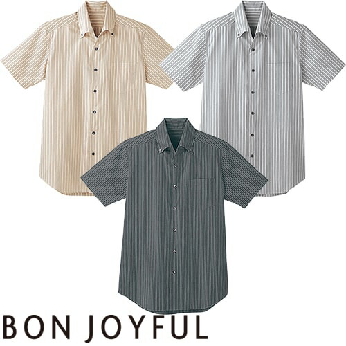 男女兼用半袖シャツ L BT-3124 グレー 半袖シャツ 男女兼用 グレー 灰 SS BT-3124 サーヴォ サンペックス