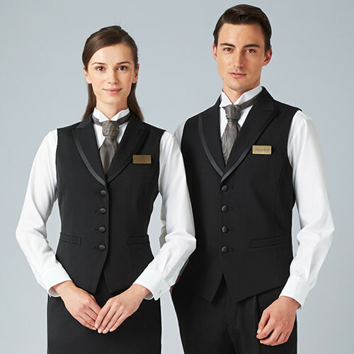 ベスト 制服 ユニフォーム ボンユニ BONUNI ボストン ベスト 15219-99 飲食店 レストラン カフェ バー ラウンジ レディース ホテル ブライダル ソムリエ おしゃれ かっこいい_2