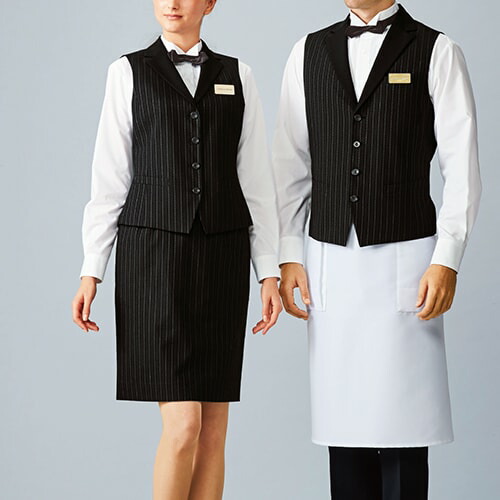 ベスト 制服 ユニフォーム ボンユニ BONUNI ボストン ベスト 15221-99 飲食店 レストラン カフェ バー ラウンジ レディース ホテル ブライダル ソムリエ おしゃれ かっこいい_2