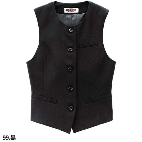 ベスト 制服 ユニフォーム ボンユニ BONUNI ボストン ベスト 15223-99 飲食店 レストラン カフェ バー レディース バーテンダー ホテル おしゃれ かっこいい_3