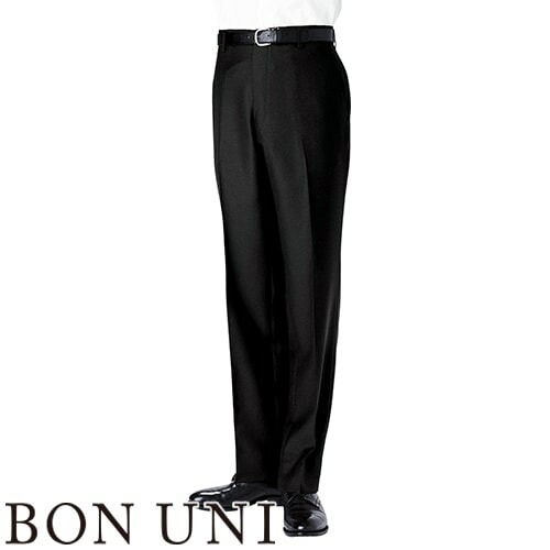 パンツ スラックス ズボン 制服 ユニフォーム ボンユニ BONUNI ボストン ノータックスラックス 01120-02 飲食店 メンズ レストラン カフェ おしゃれ かっこいい