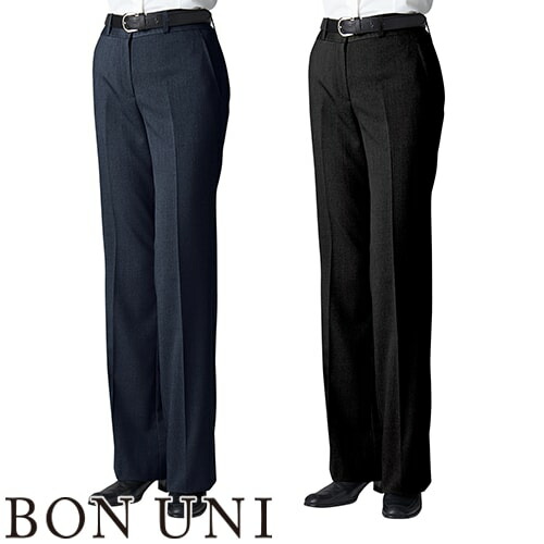 パンツ スラックス ズボン 制服 ユニフォーム ボンユニ BONUNI ボストン パンツ 12215-95、12215-99 飲食店 レディース レストラン カフェ おしゃれ かっこいい