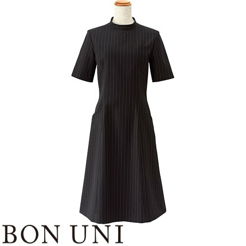 ワンピース ワンピ 制服 ユニフォーム ボンユニ BONUNI ボストン ワンピース 16211-99 飲食店 レストラン カフェ おしゃれ かっこいい