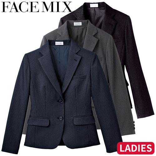 ジャケット 制服 ユニフォーム スーツ FACEMIX フェイスミックス レディステーラードジャケット FJ0301L 飲食店 フォーマル レディース ホテル レストラン ブライダル おしゃれ かっこいい