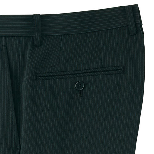 パンツ スラックス ズボン 制服 ユニフォーム FACEMIX フェイスミックス メンズスリムノータックストレッチパンツ（ストライプ） FP6019M 飲食店 メンズ レストラン カフェ おしゃれ かっこいい_3