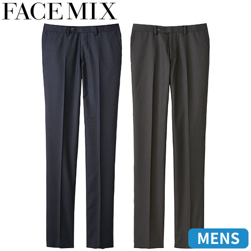 パンツ スラックス ズボン 制服 ユニフォーム FACEMIX フェイスミックス メンズスリムストレッチパンツ FP6030M 飲食店 メンズ レストラン カフェ おしゃれ かっこいい