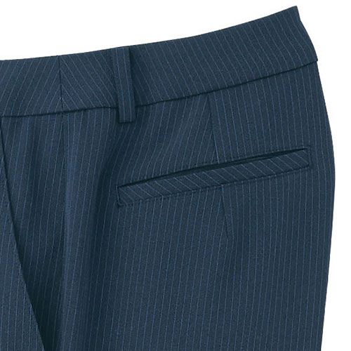 パンツ スラックス ズボン 制服 ユニフォーム FACEMIX フェイスミックス レディスストレッチパンツ（ストライプ） FP6315L 飲食店 レディース レストラン カフェ おしゃれ かっこいい_3