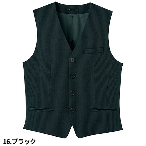 ベスト 制服 ユニフォーム FACEMIX フェイスミックス メンズストレッチベスト（ストライプ） FV1008M 飲食店 レストラン カフェ バー メンズ バーテンダー ホテル おしゃれ かっこいい_7