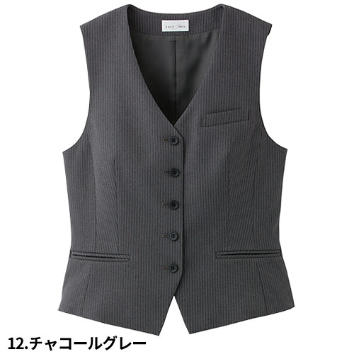 ベスト 制服 ユニフォーム FACEMIX フェイスミックス レディスベスト FV1301L 飲食店 レストラン カフェ バー レディース バーテンダー ホテル おしゃれ かっこいい_6