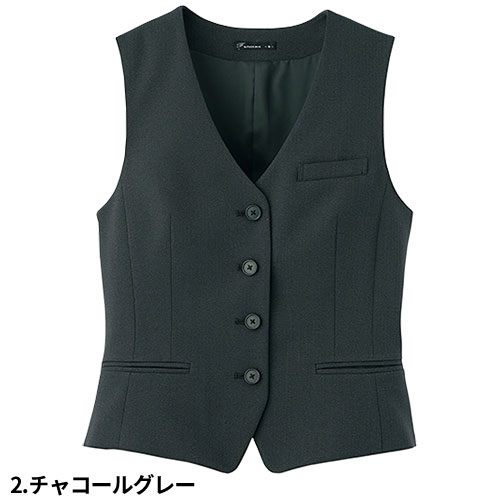 ベスト 制服 ユニフォーム FACEMIX フェイスミックス レディスストレッチベスト（ストライプ） FV1308L 飲食店 レストラン カフェ バー レディース バーテンダー ホテル おしゃれ かっこいい_7