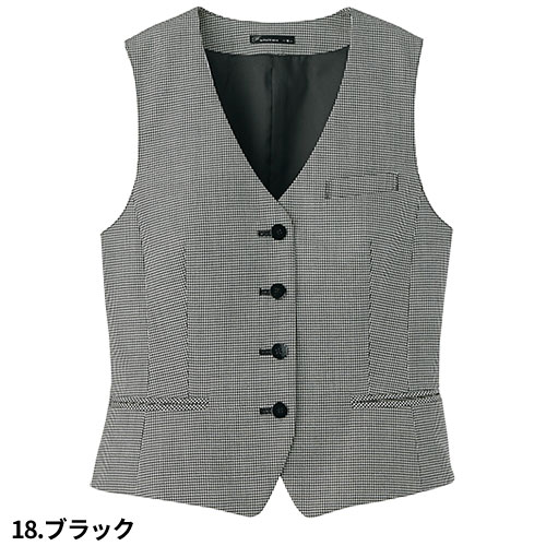 ベスト 制服 ユニフォーム FACEMIX フェイスミックス レディスストレッチベスト FV1310L 飲食店 レストラン カフェ バー レディース バーテンダー ホテル おしゃれ かっこいい_7