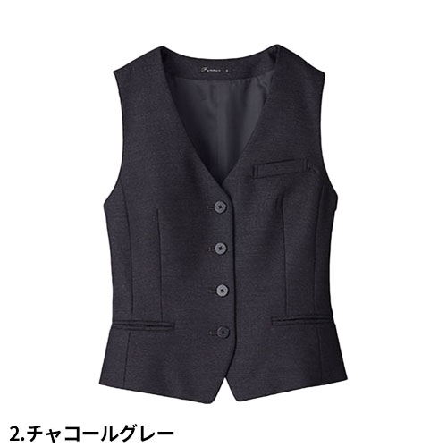 ベスト 制服 ユニフォーム FACEMIX フェイスミックス レディスストレッチベスト FV1312L 飲食店 レストラン カフェ バー レディース バーテンダー ホテル おしゃれ かっこいい_6