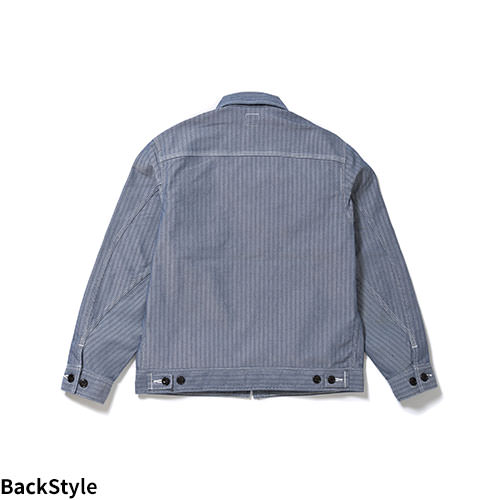 作業服 ブルゾン Lee メンズジップアップジャケット LWB06001 作業着 通年 秋冬 デニム おしゃれ シンプル スタイリッシュ_2