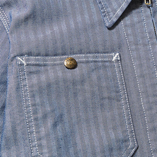 作業服 ブルゾン Lee メンズジップアップジャケット LWB06001 作業着 通年 秋冬 デニム おしゃれ シンプル スタイリッシュ_5