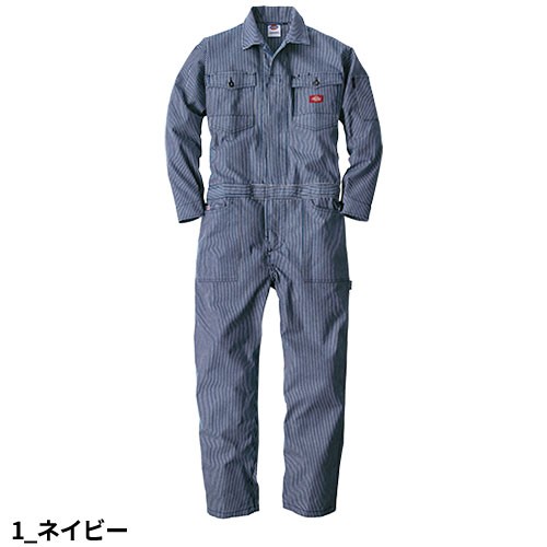 作業服 つなぎ ディッキーズ Dickies ストレッチヒッコリー ツナギ D