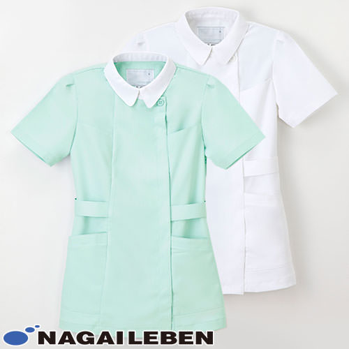 ケーシー 白衣 ジャケット レディース 女性用 ナガイレーベン チュニック FE-4512 医療 制服 ユニフォーム 医者 医師 看護師 ナース 病院 横掛 おしゃれ かわいい 可愛い 動きやすいの通販は
