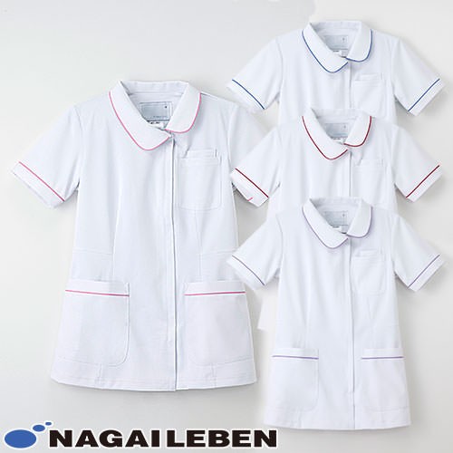 ケーシー 白衣 ジャケット レディース 女性用 ナガイレーベン チュニック HOS-4902 医療 制服 ユニフォーム 医者 医師 看護師 ナース 病院 横掛 おしゃれ かわいい 可愛い 動きやすいの通販は