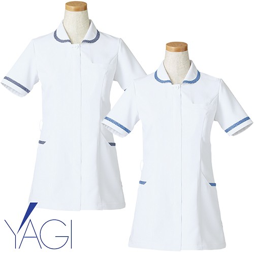 ケーシー 白衣 ジャケット レディース 女性用 リゼルヴァ RISERVA 半袖ナースジャケット R8640 医療 制服 ユニフォーム 医者 医師 看護師 ナース 病院 横掛 おしゃれ かわいい 可愛い 動きやすいの通販は
