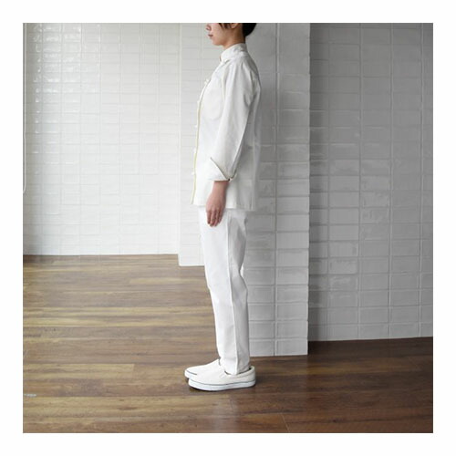 制服 ユニフォーム シェフ セブンユニフォーム コックコート 長袖[女] QA7333-0 飲食店 厨房服 調理服 レストラン フレンチ イタリアン 中華 おしゃれ かっこいい プロ仕様_3