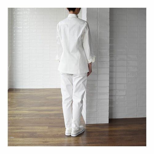 制服 ユニフォーム シェフ セブンユニフォーム コックコート 長袖[女] QA7333-0 飲食店 厨房服 調理服 レストラン フレンチ イタリアン 中華 おしゃれ かっこいい プロ仕様_4
