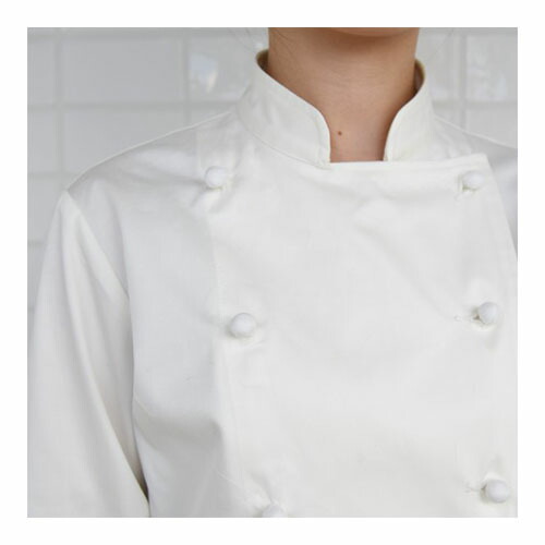 制服 ユニフォーム シェフ セブンユニフォーム コックコート 長袖[女] QA7333-0 飲食店 厨房服 調理服 レストラン フレンチ イタリアン 中華 おしゃれ かっこいい プロ仕様_5