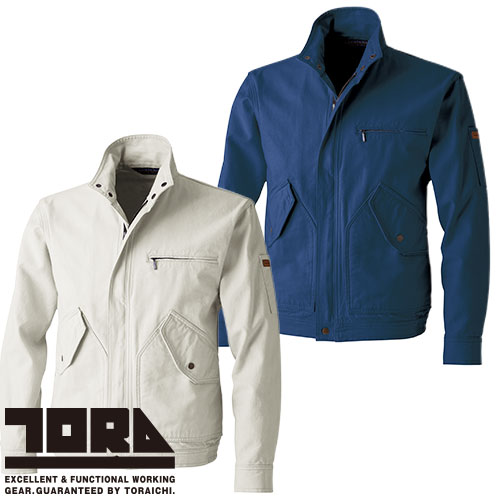 作業服 ブルゾン 寅壱 TORA 長袖ブルゾン 4442-124 作業着 通年 秋冬 カッコいい おしゃれ 人気 日本製素材