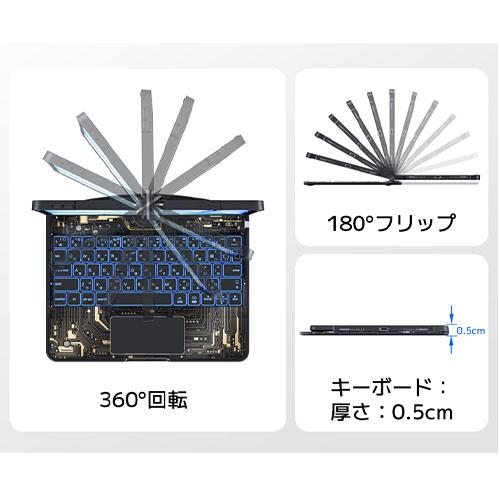 iPad用キーボード 外付け 薄型 フルカバー 静音 日本語配列 Bluetooth接続 ゲーミング 12.9インチ Pro13インチ 長時間駆動 タッチパッド USB Type-C給電 省電力 電子機器 G.B.Z 出張 テレワーク カフェ 外作業 リモ_2