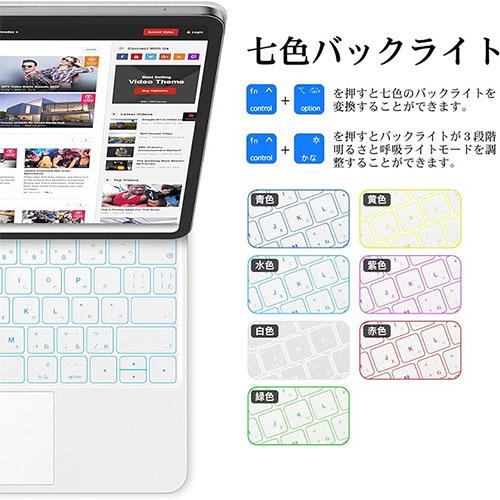 iPad用キーボード 外付け 薄型 フルカバー 静音 日本語配列 Bluetooth接続 ゲーミング 12.9インチ Pro13インチ 長時間駆動 タッチパッド USB Type-C給電 省電力 電子機器 G.B.Z 出張 テレワーク カフェ 外作業 リモ_6